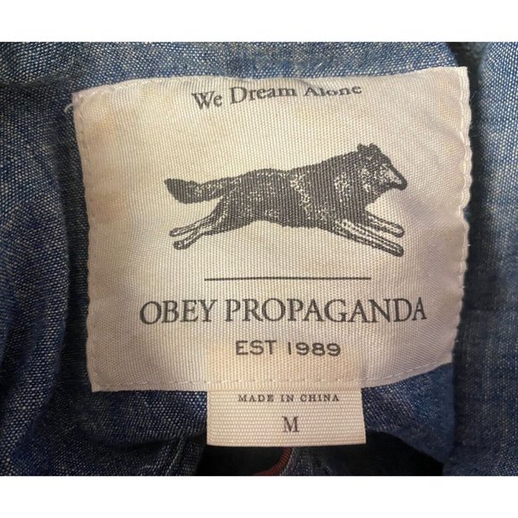 Obey Propaganda Women's Medium Hemingway Lightweight Utility Cargo Jacket Rust - Picture 9 of 10